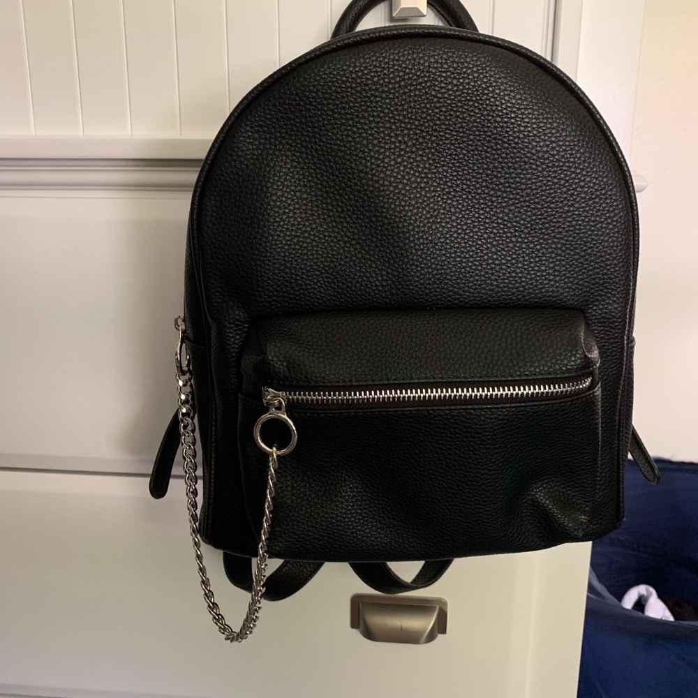 Faux Leather Backpack